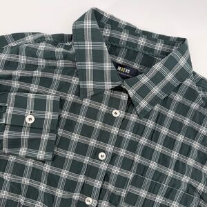 Maeve by Anthropologie Plaid Button Down Shirt‎ Womens Small Green White Top